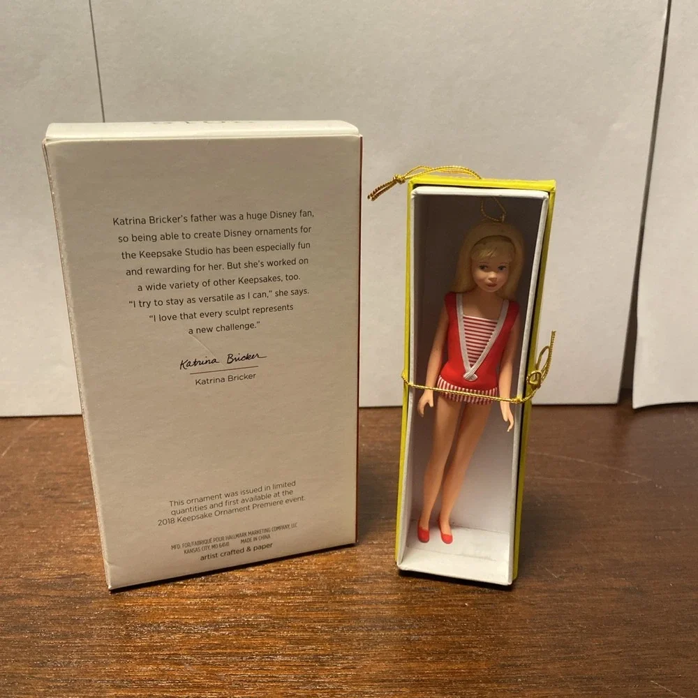 2018 Limited Edition Hallmark‎ Keepsake SKIPPER Barbie Christmas Ornament